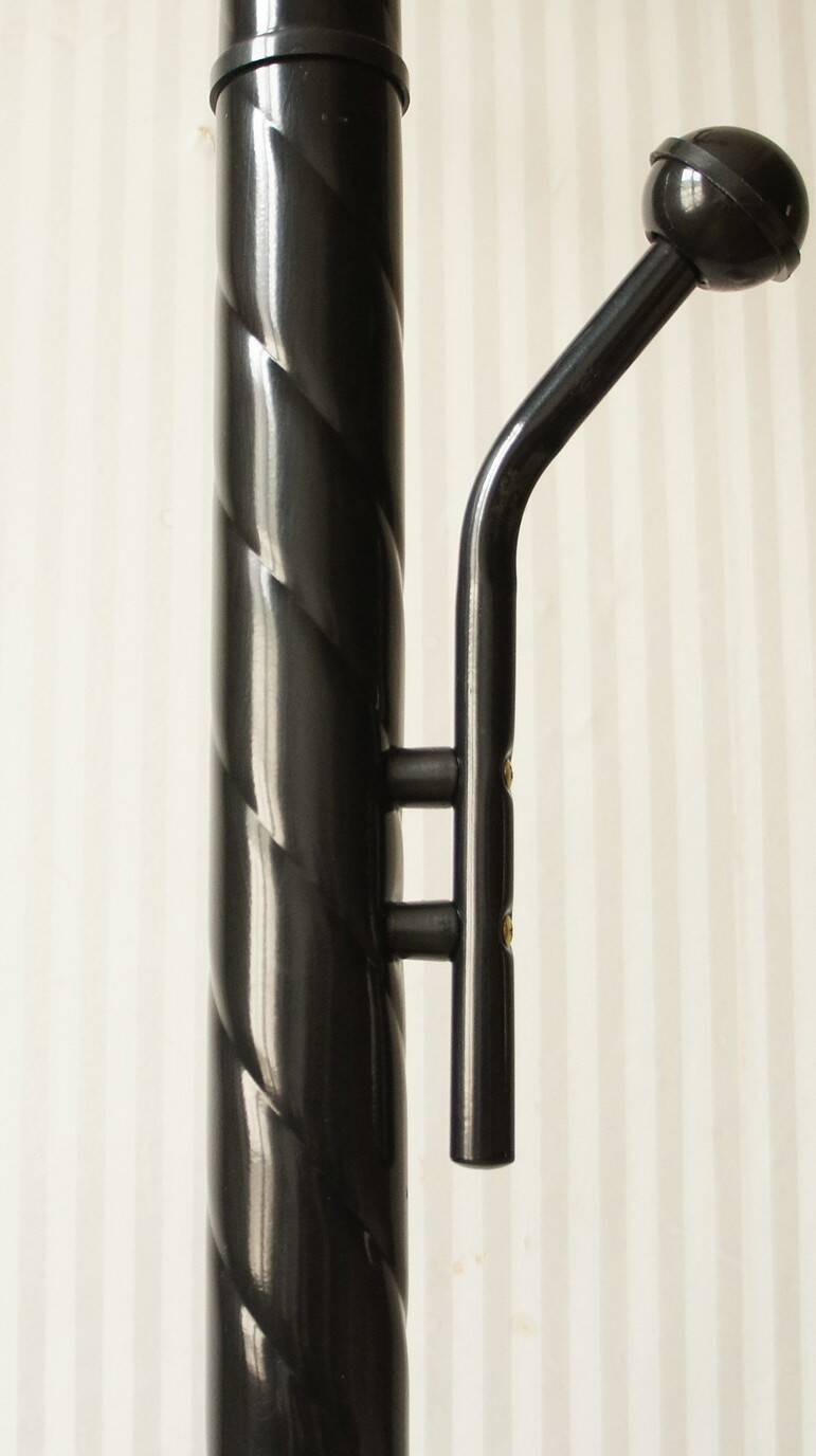 Parrot coat rack black metal & white marble 80's