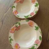 8 soup plates “Franciscan Desert Rose”
