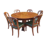 Table et 6 chaises en acajou de Cuba époque Victorienne 1840