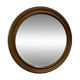 Antique round oak mirror