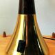 Lamp 60s dark and gilded wood