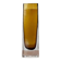 Mid-century minimalist amber coloured glass vase, 1960s.