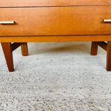 Vintage Scandinavian style oak chest of drawers circa 70's