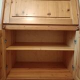 Scandinavian secretary in waxed pine