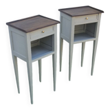 Pair of L.XVI style niche bedside tables