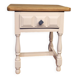Table de chevet, d'appoint restaurée