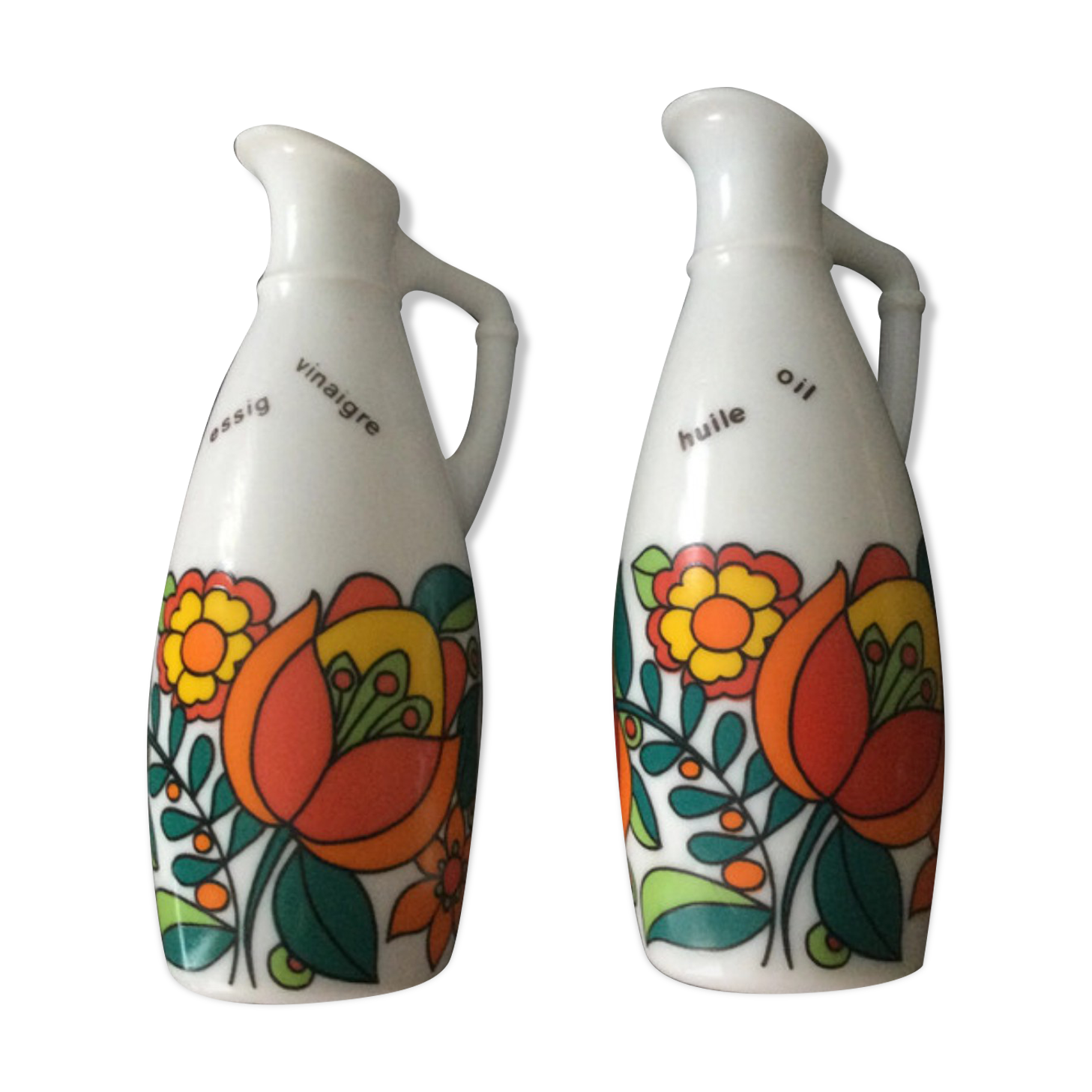 Vintage oil and vinegar set