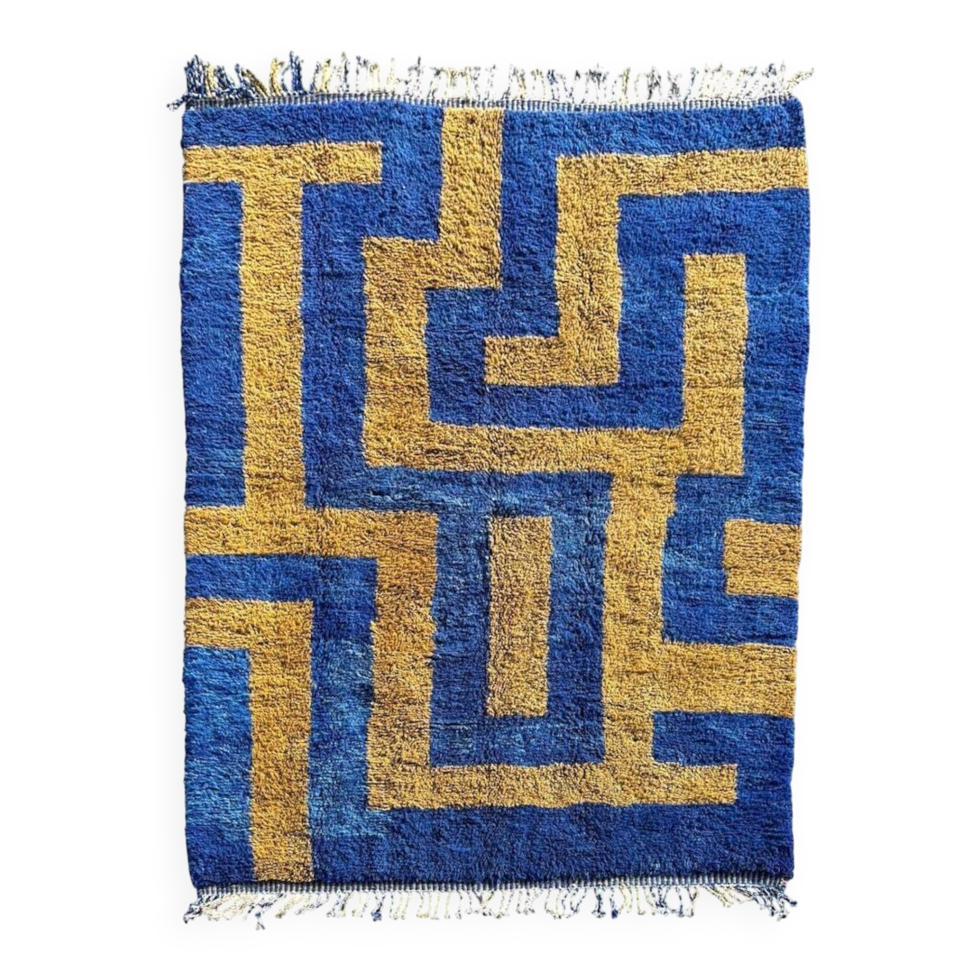Blue Moroccan rug, authentic Moroccan rug 150/250cm