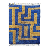 Blue Moroccan rug, authentic Moroccan rug 150/250cm