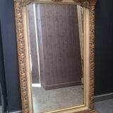 Mirror in wood and polychrome stucco 74x105cm