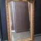 Miroir en bois et stuc polychrome 74x105cm