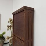 Solid oak curtain cabinet, circa 1930