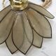 Flower walkman lamp in mother-of-pearl and brass
