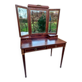 Ancienne coiffeuse triptyque époque fin 19ème - début 20ème