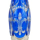 Vase en cristal fleur de lys