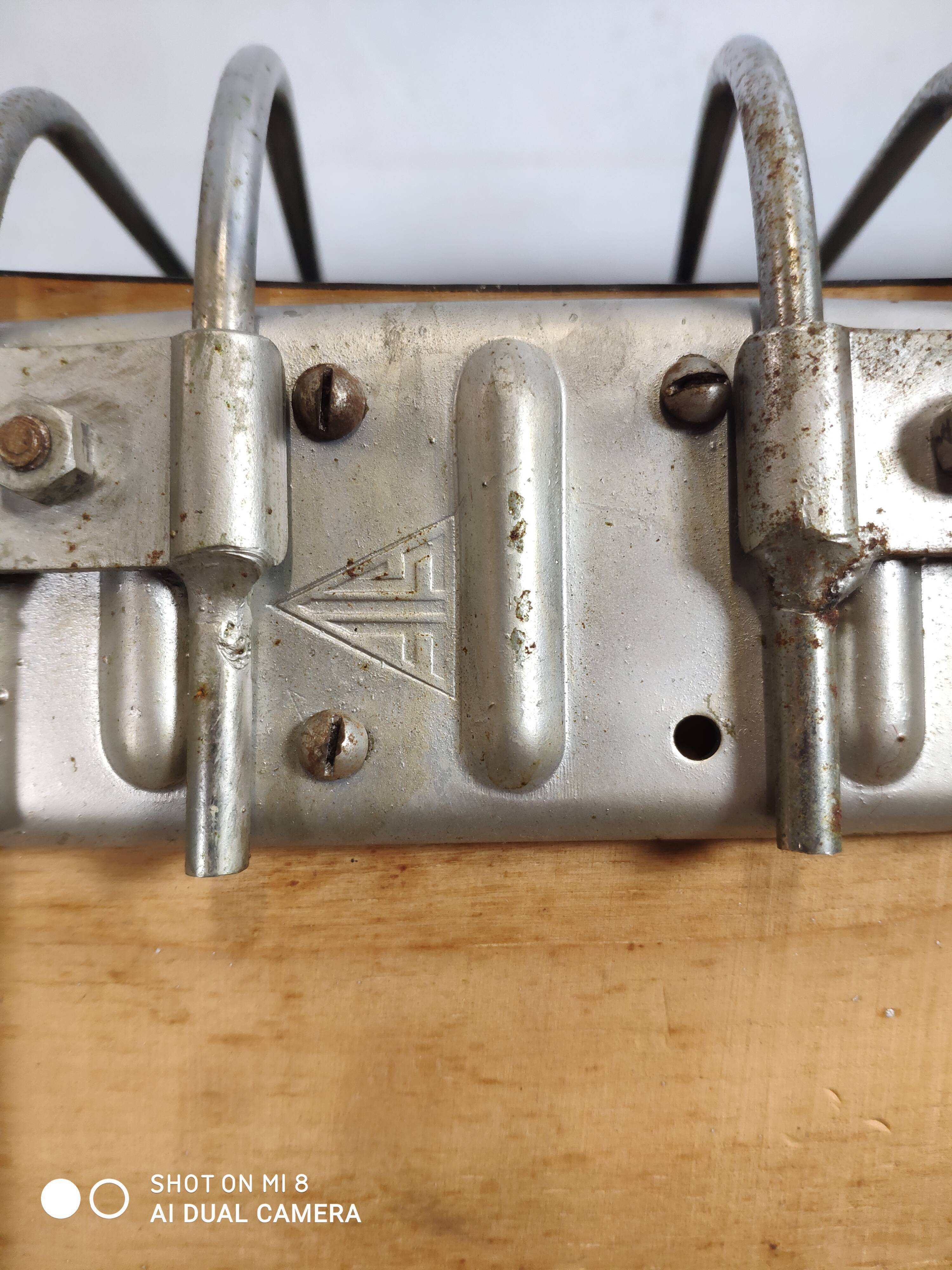 Eiffel foot blue formica chair