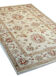 Handmade ziegler carpet cream wool floral area rug- 100x147cm