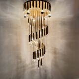 Mid-century design hanging lamp by Ernst Palme , Germany , 1970s