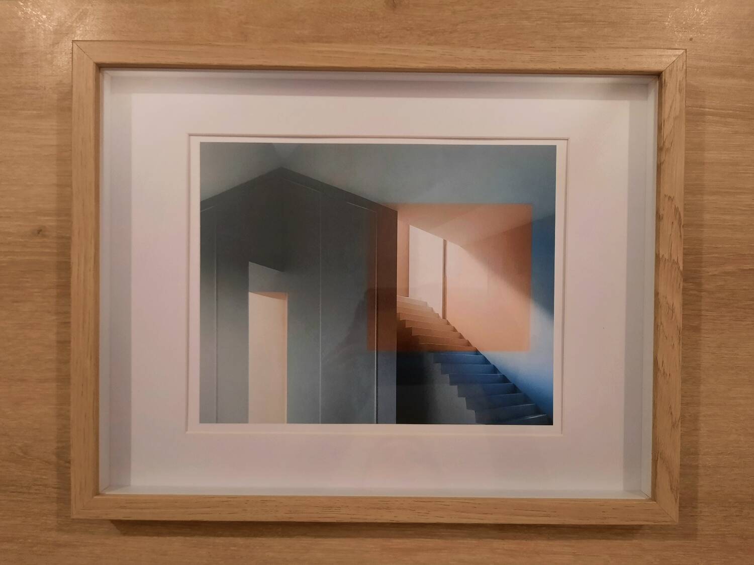 Modern abstract architecture framed photo