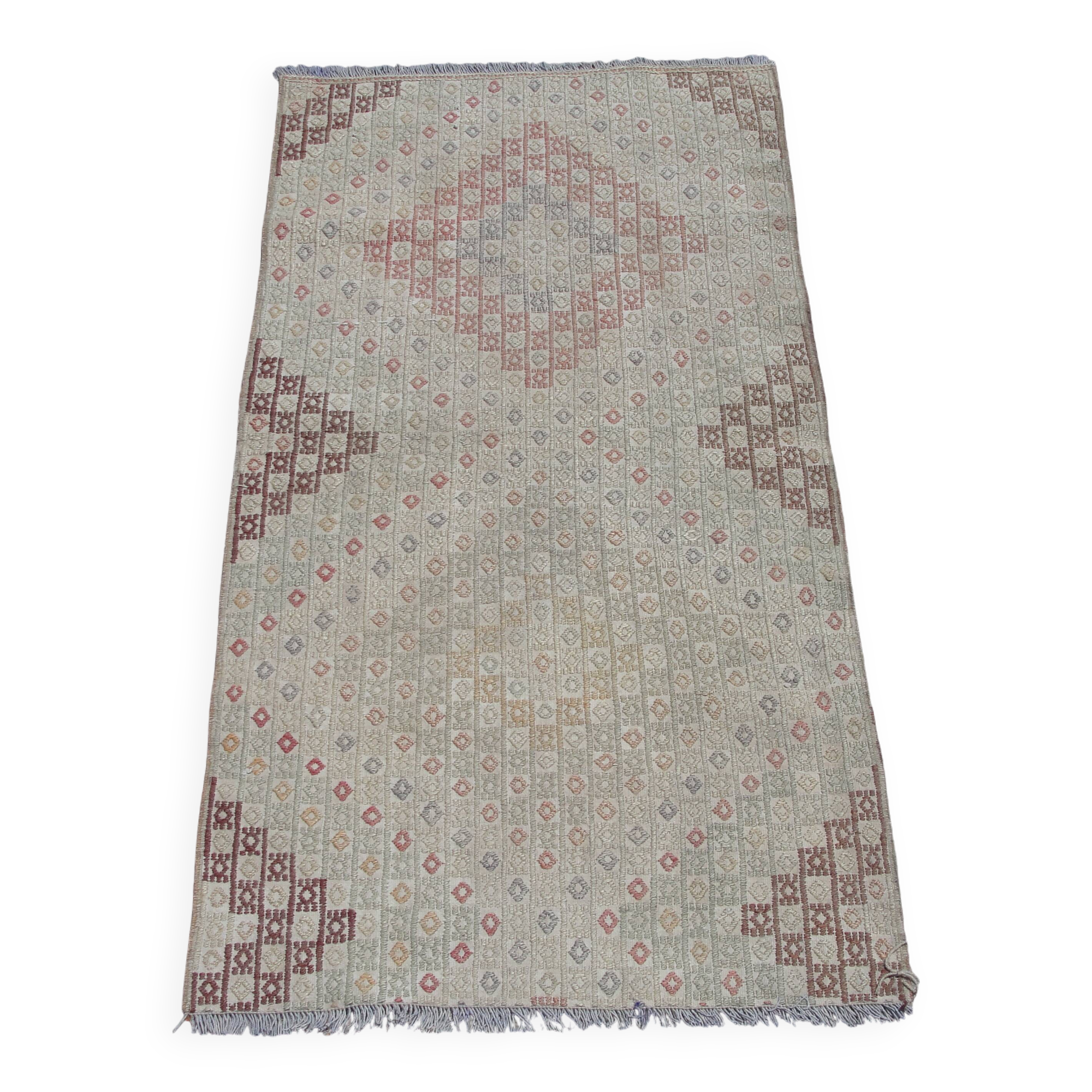 Handmade small kilim rug 64cm x 122cm