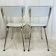 Set of 2 kitchen chairs formica
