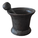 Mortier et pilon fonte