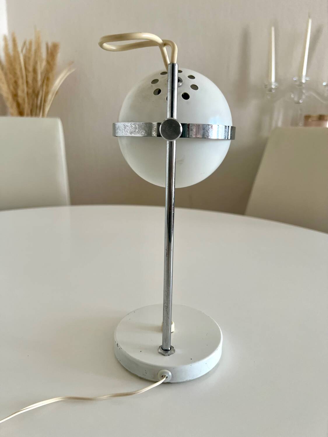 Vintage lamp from the 60s-70s, adjustable for table or wall – Space Age style