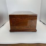 Biedermeier Box in Walnut on Oak, South Germany, 1850