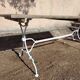 Old vintage wrought iron art nouveau garden furniture