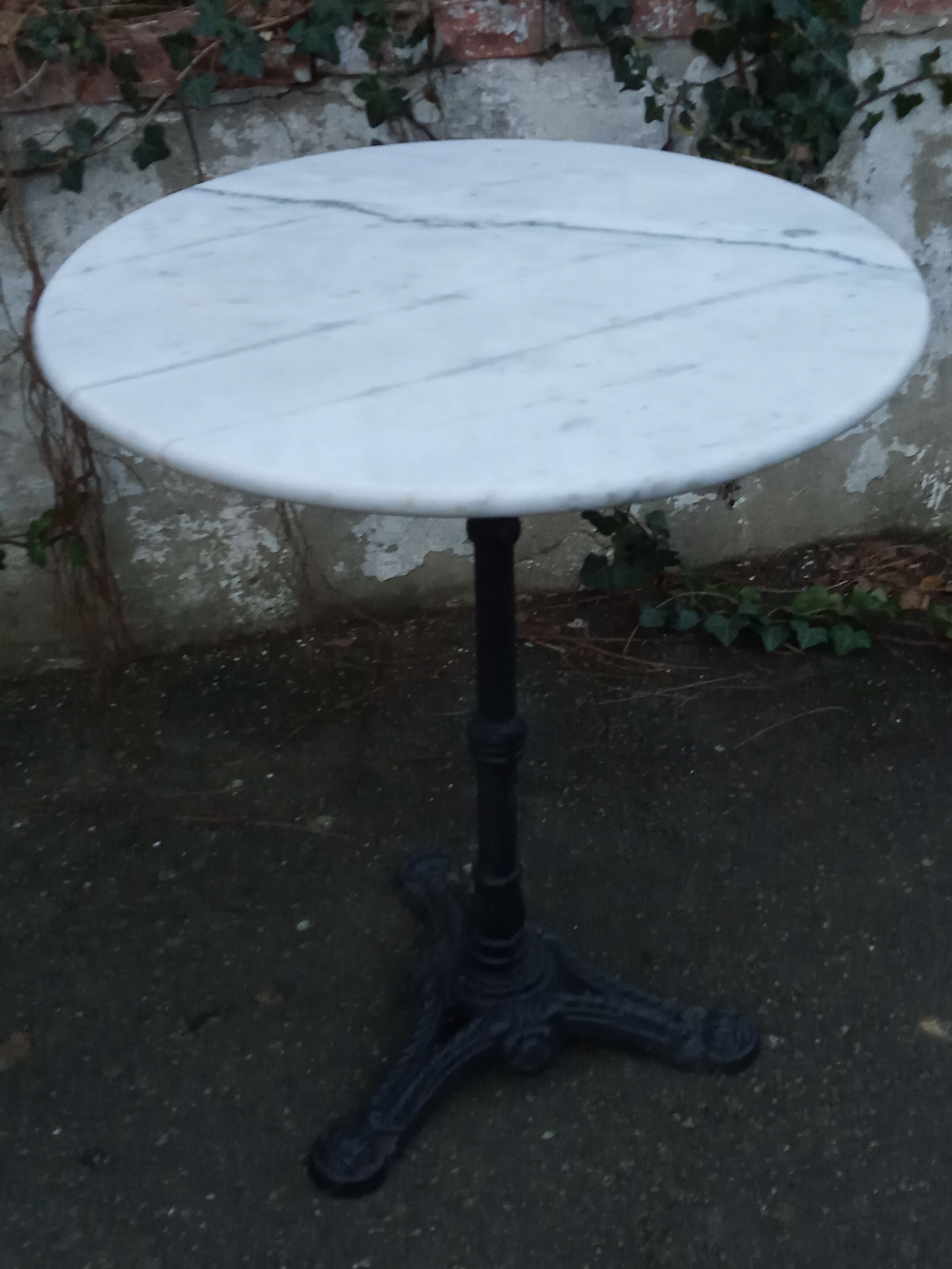 Marble bistro table