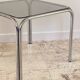 1970s coffee table glass and chrome steel
