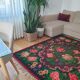 Moldavian wool handwoven floral rug - 210x162cm