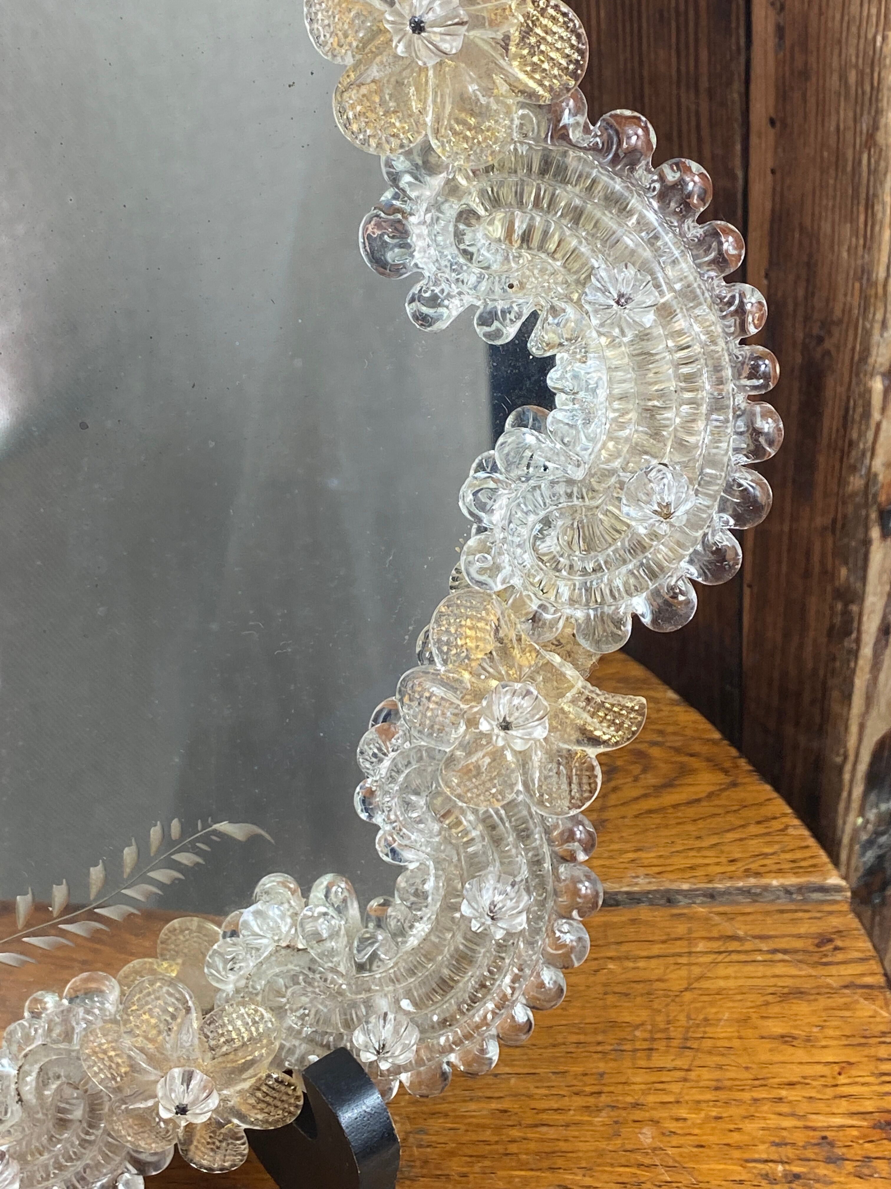Venetian mirror made of Murano glass