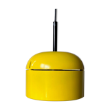 Yellow hanging lamp by Arnold Berges for Staff Leuchten, 70's interior