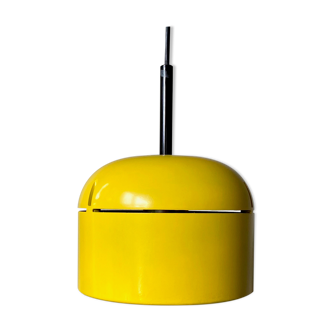 Lampe suspendue jaune par Arnold Berges pour Staff Leuchten, intérieur des années 70