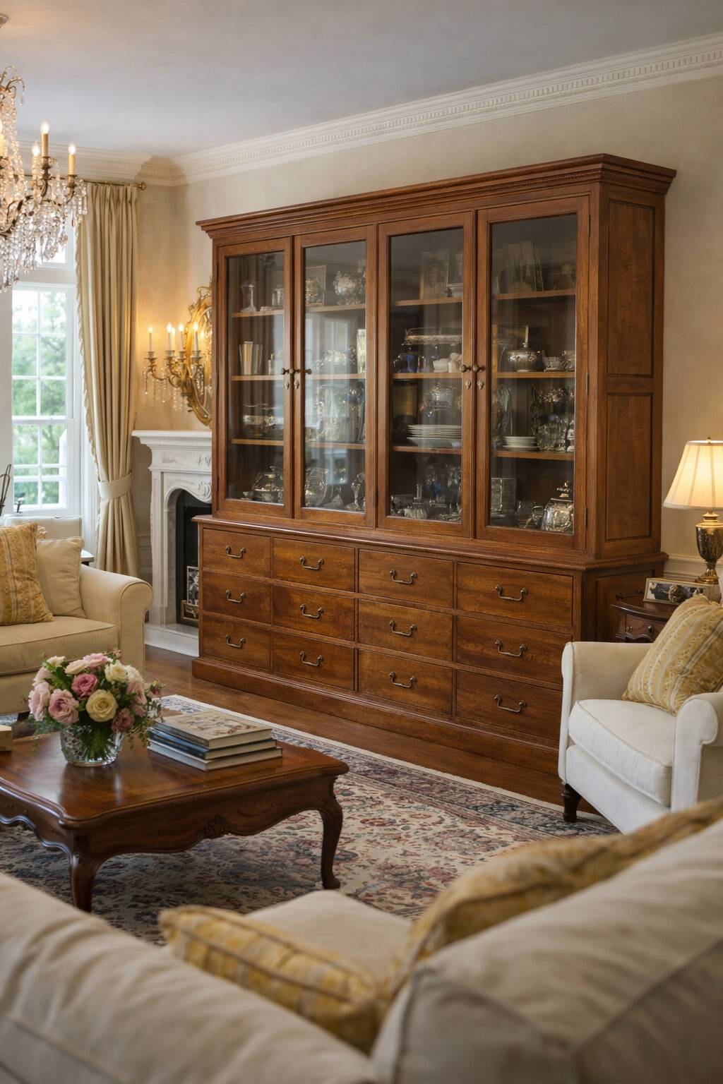 Oak display cabinet 1920