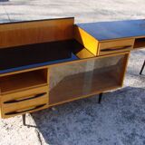 Stylish desk and cupboard set from the 1970s/80s - Design M. Pozar, UP Zavo
