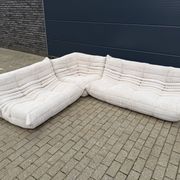 Ligne Roset Togo 3 places, 2 places et d'angle en velours côtelé beige