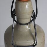 Glazed stoneware bottle with hermetic stopper