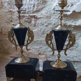 Pair of Napoleon III candlesticks