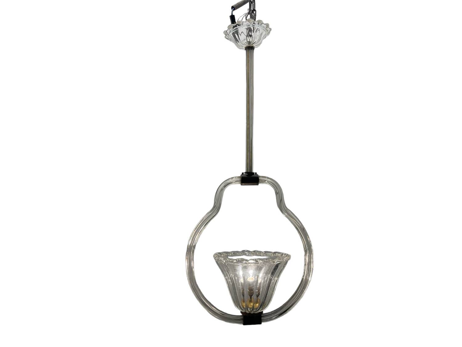 Murano Glass Light Pendant by Barovier 1940’s