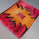 Medium vintage Turkish kilim rug 100x120 cm wool kelim, square 2550