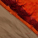 Red & orange tones vintage rug, 163x240 cm