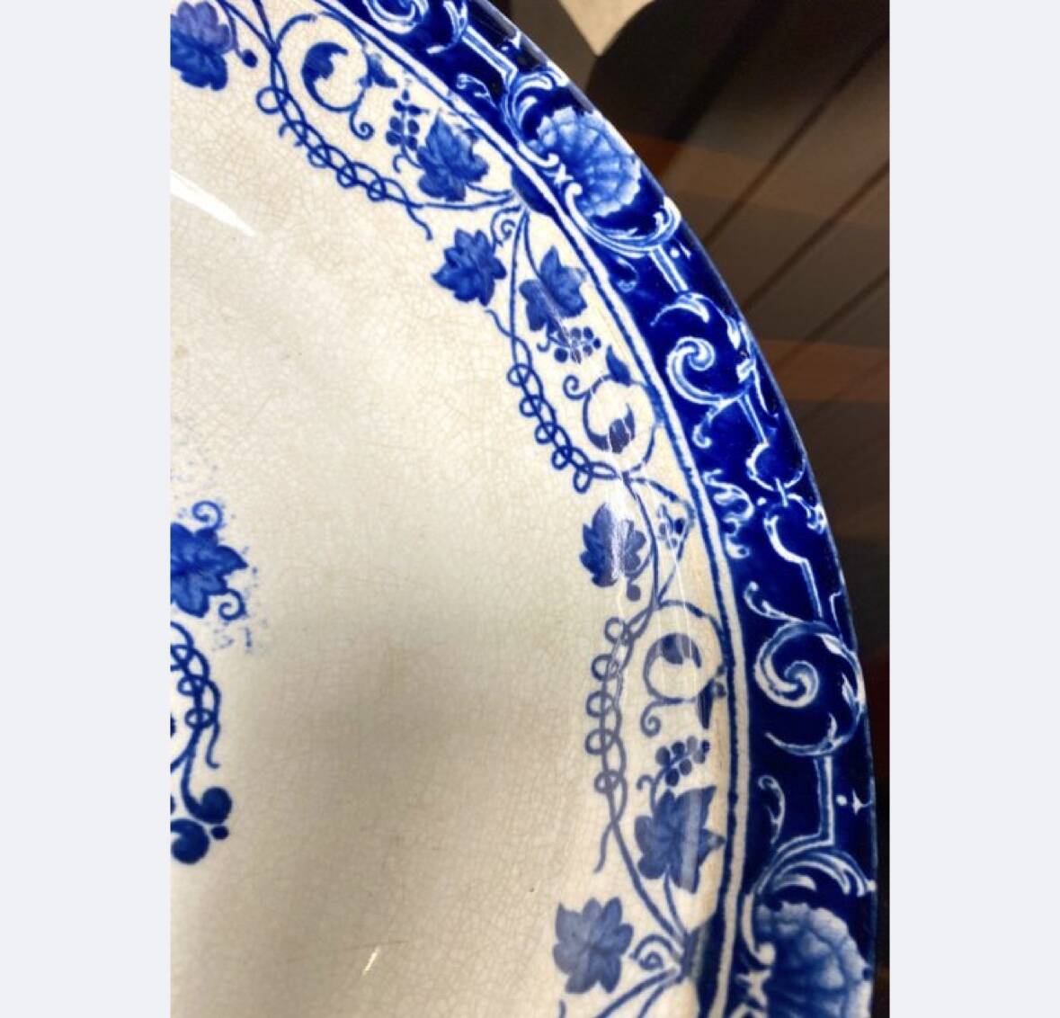 4 old Moustiers plates