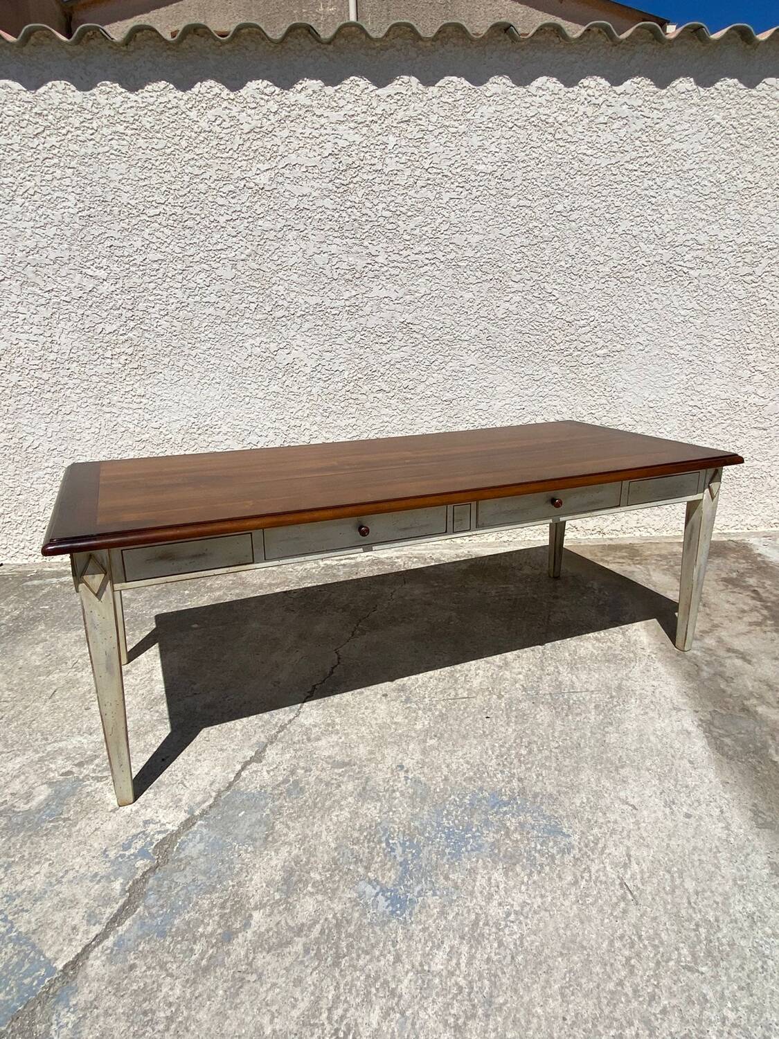 Large wooden table