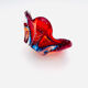 Murano Ashtray - Archimede Seguso - Bullicante - Red Blue Sommerso
