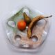 Large handcrafted glass bowl / fruit bowl / centerpiece