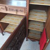 Breton sideboard in carved oak