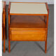 Pair of wooden and opaline bedside tables, edited by Jitona, 1960