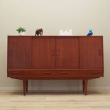 Teak highboard, Danish design, 1960s, manufacture: Westergaards Møbelfabrik